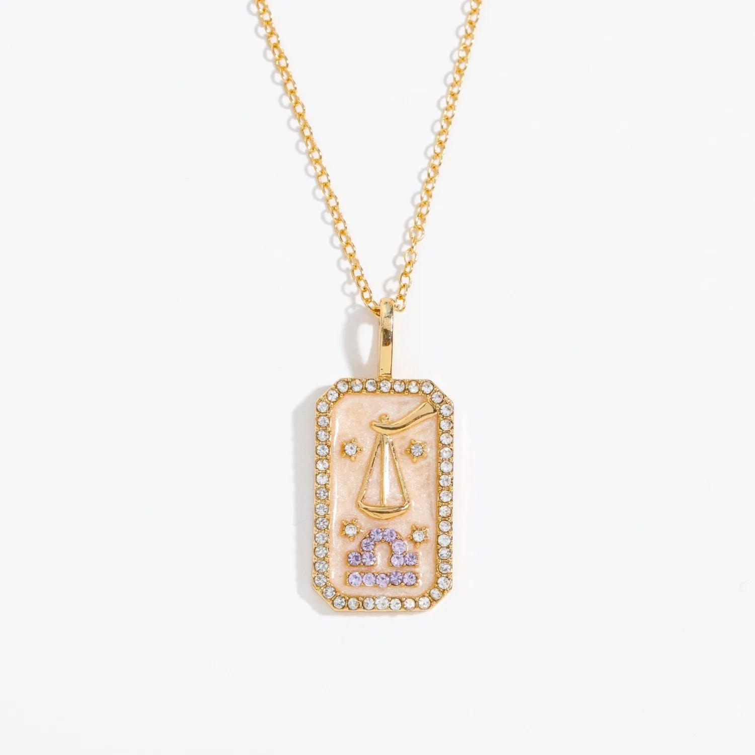 12 Constellation Zodiac Sign Necklace