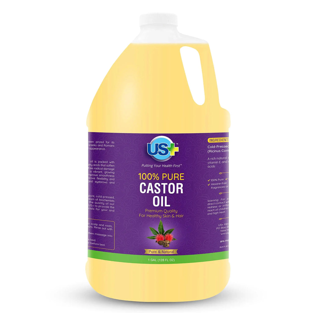100% Pure Castor Oil | Cold-Pressed, Unrefined, Hexane-Free