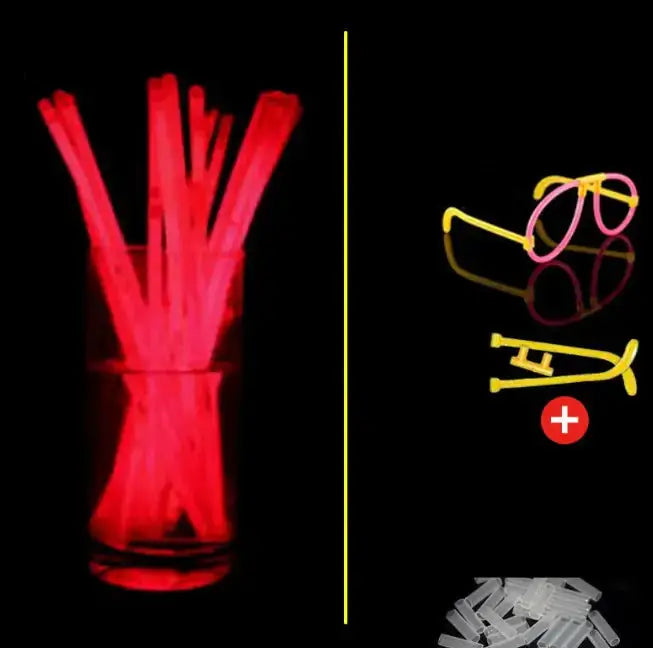 100pcs Bright Dance Glow Sticks