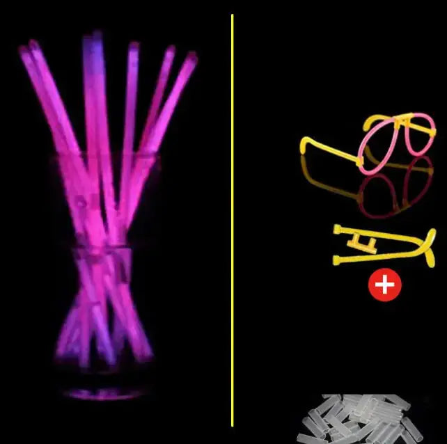 100pcs Bright Dance Glow Sticks