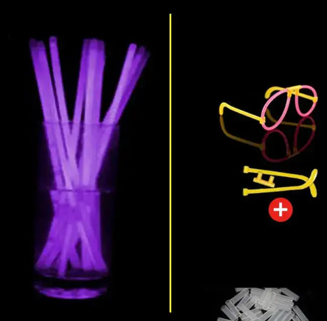 100pcs Bright Dance Glow Sticks