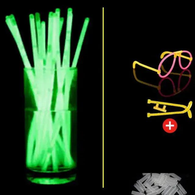 100pcs Bright Dance Glow Sticks