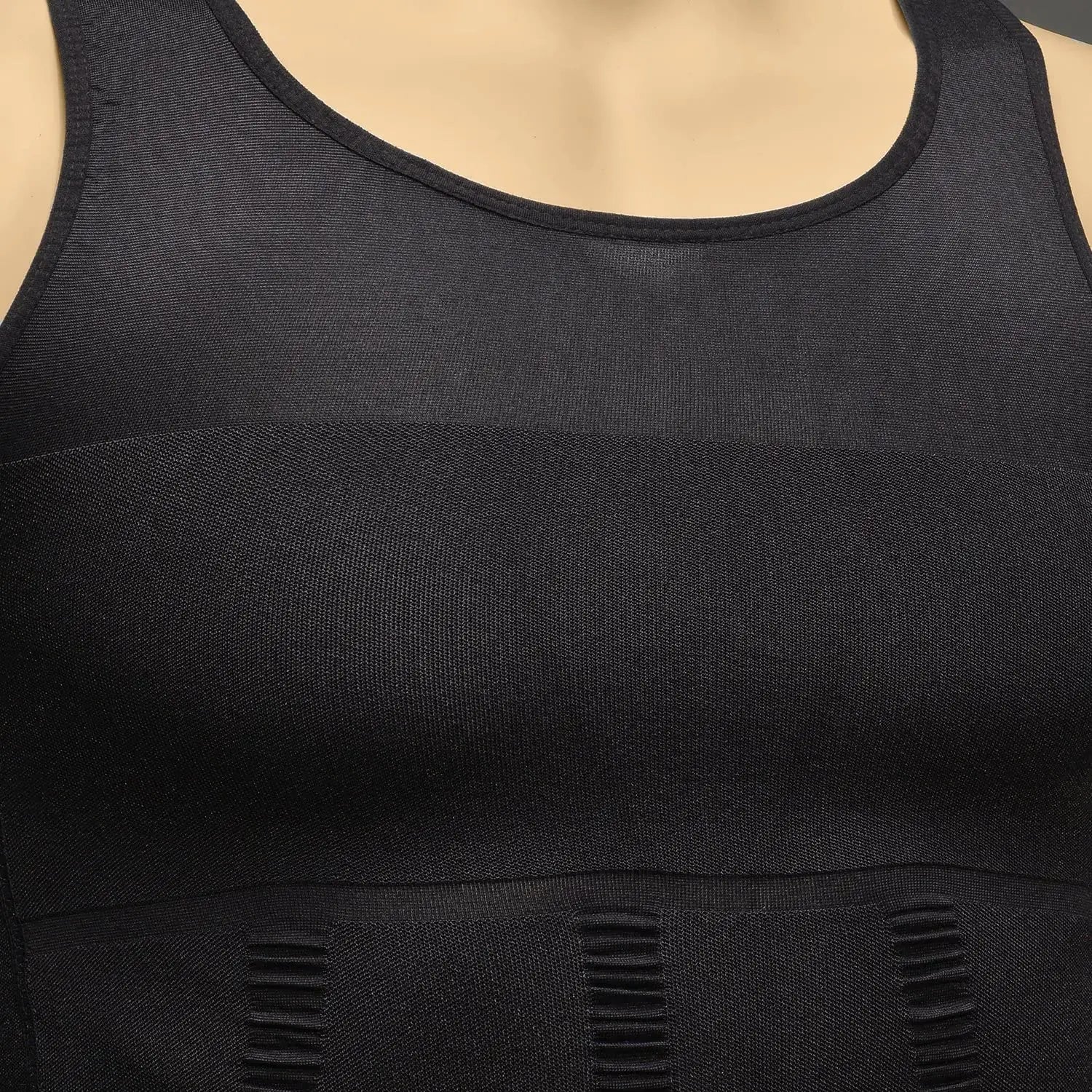 Odoland Mens 3 Pack Body Shaper Slimming Tummy Vest - Thermal Compression Shirt | Tank Top Shapewear